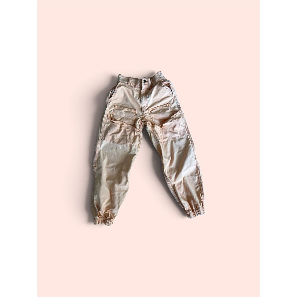 BDG Urban Outfitters Women’s Light Wash Orange Cargo Pocket Denim Pants Small